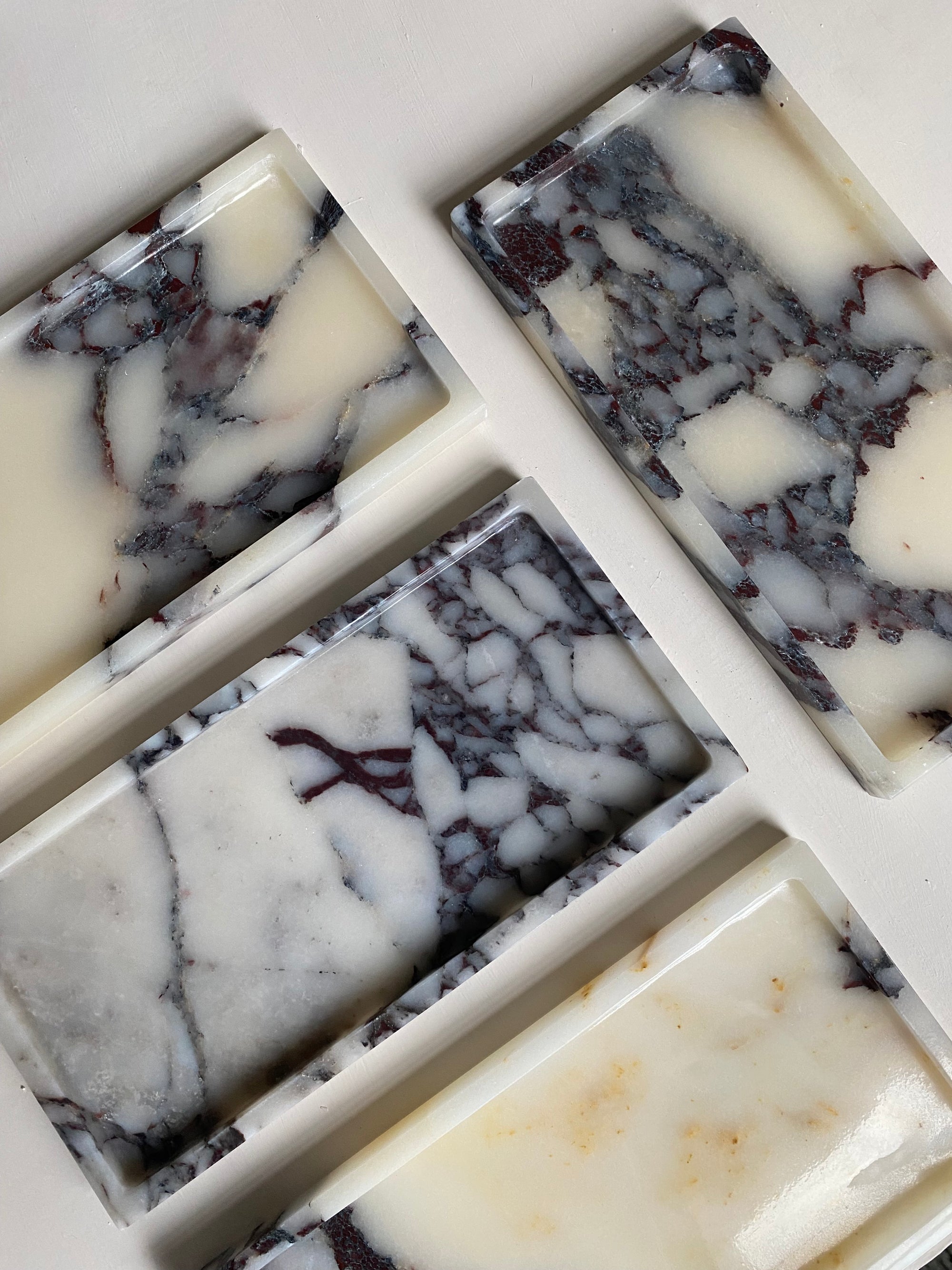 Calcatta marble tray luxury stone 