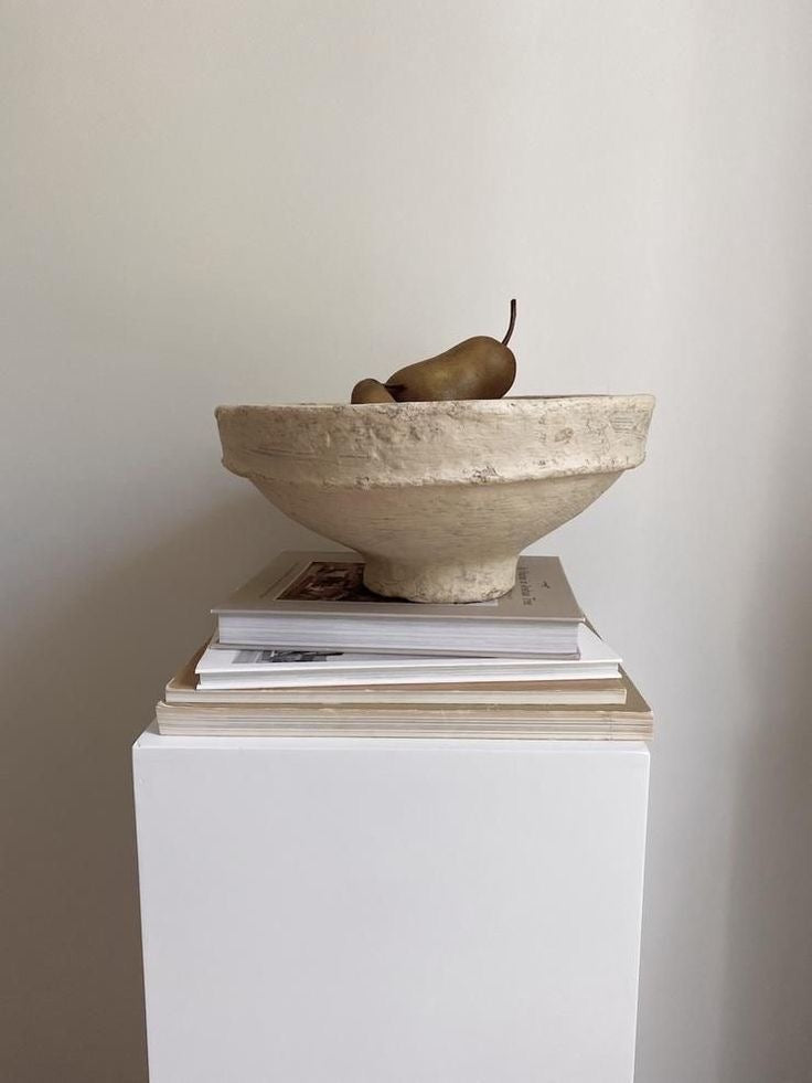 Handmade Paper Mache Bowl – Olive Atelier Style | Malida Decor