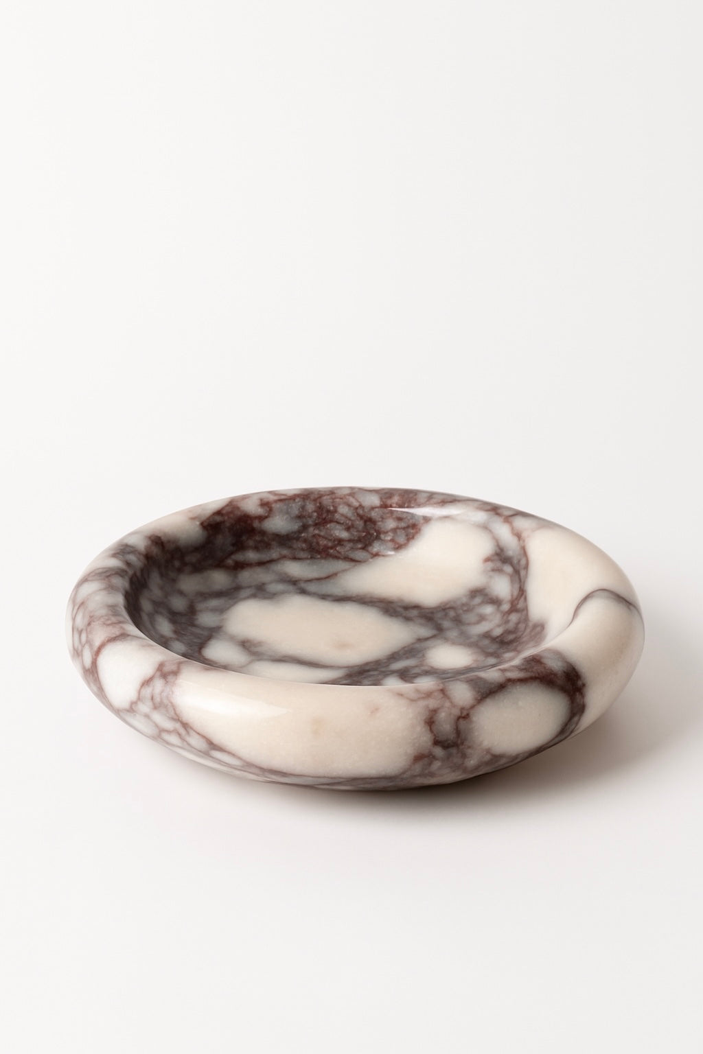Marble-patterned bowl on a white background