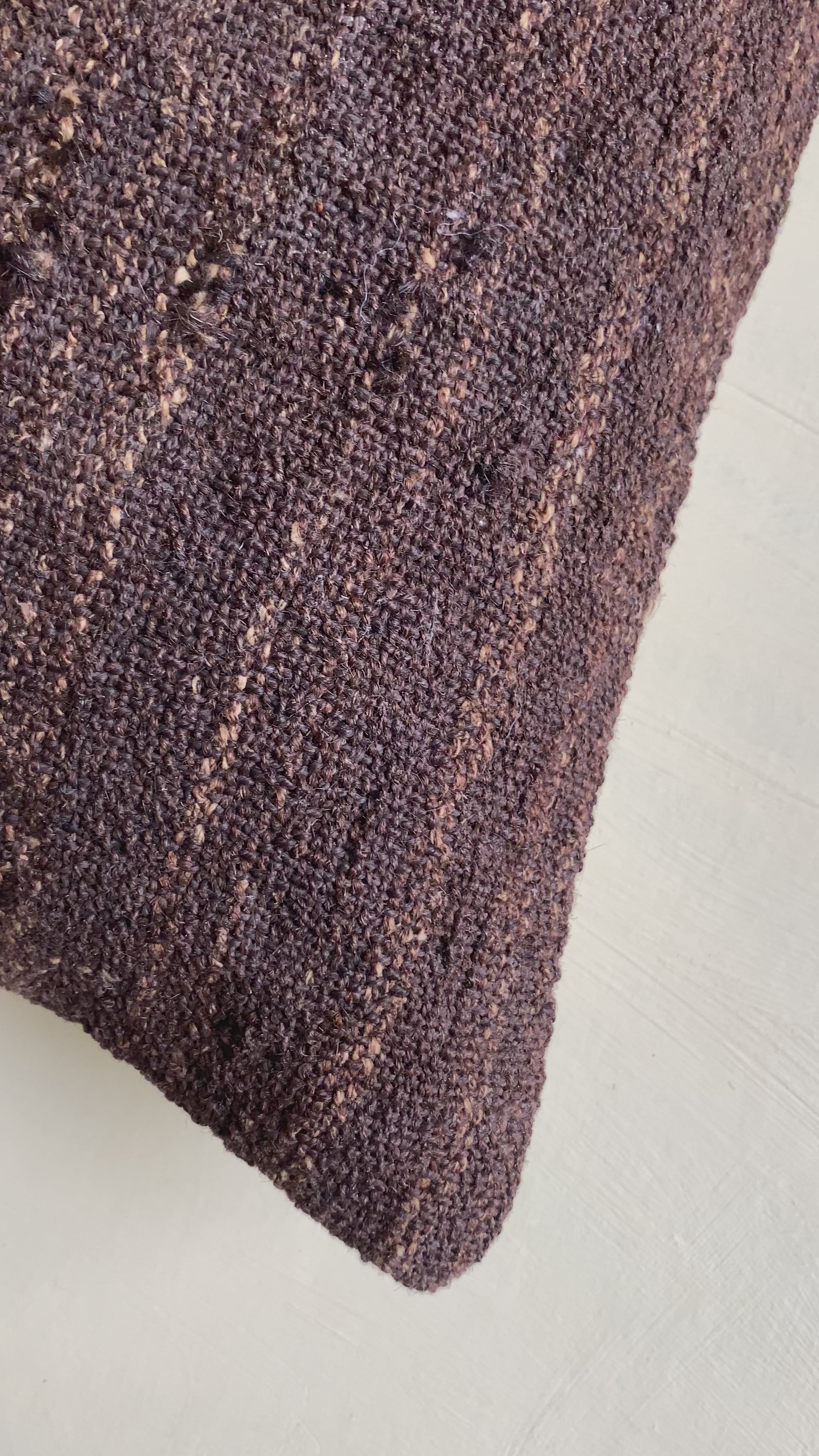 Siyah Toprak Killim Lumbar Pillow Cover